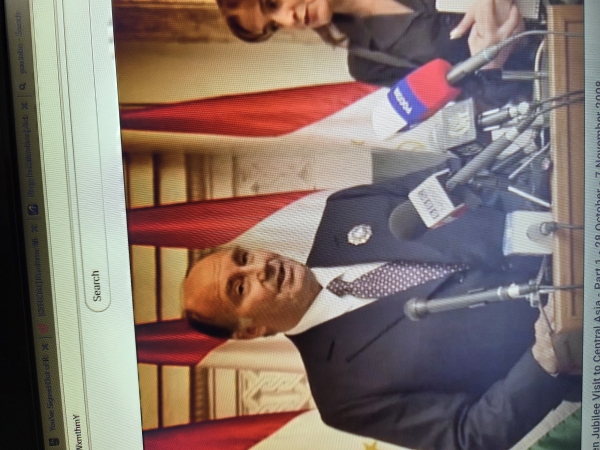 His Highness Aga Khan IV speaking in Dushanbe   2008-11-01